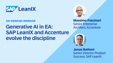 Generative AI in EA: SAP LeanIX and Accenture evolve the discipline