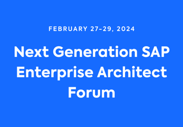 Next Generation SAP Enterprise Architect Forum