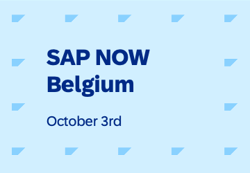 SAP NOW Belgium: Accelerate Your Business