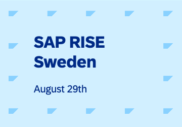 RISE with SAP Innovation Day Sweden